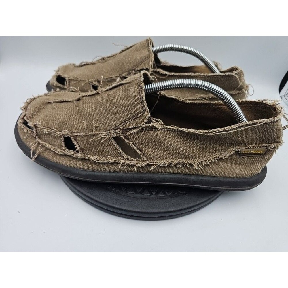 Skecher Genuine Sockless Footwear Brown Shoes Mens Size 11